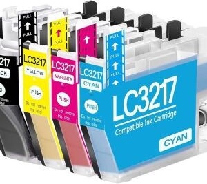 PACK DE 04 CARTOUCHES BROTHER LC3217 INKWELL