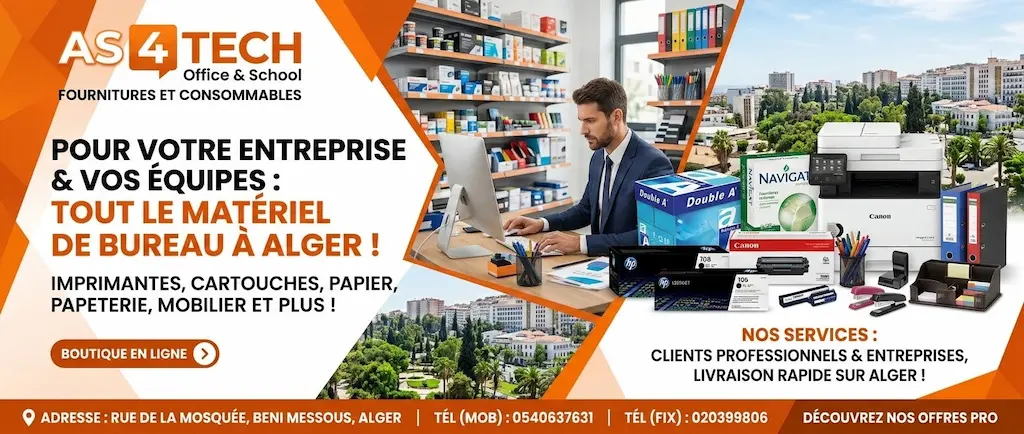Accueil AS 4 TECH - Fourniture de bureau Alger