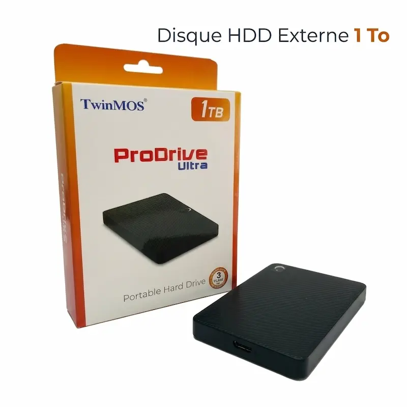 Disque dur externe TwinMOS ProDrive Ultra 1To USB 3.0 noir